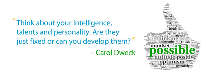 Think about your intelligence, talents and personality. are they just fixed or can you develop them? - Carol Dweck