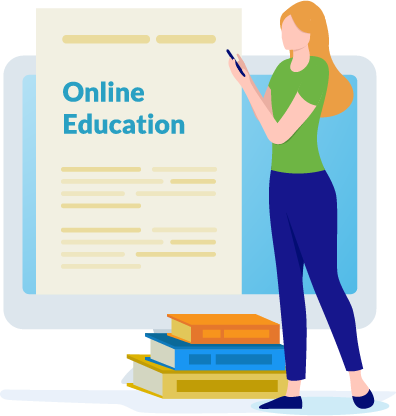 Online education illustration