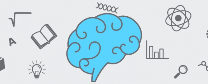 An illustration of a thinking brain